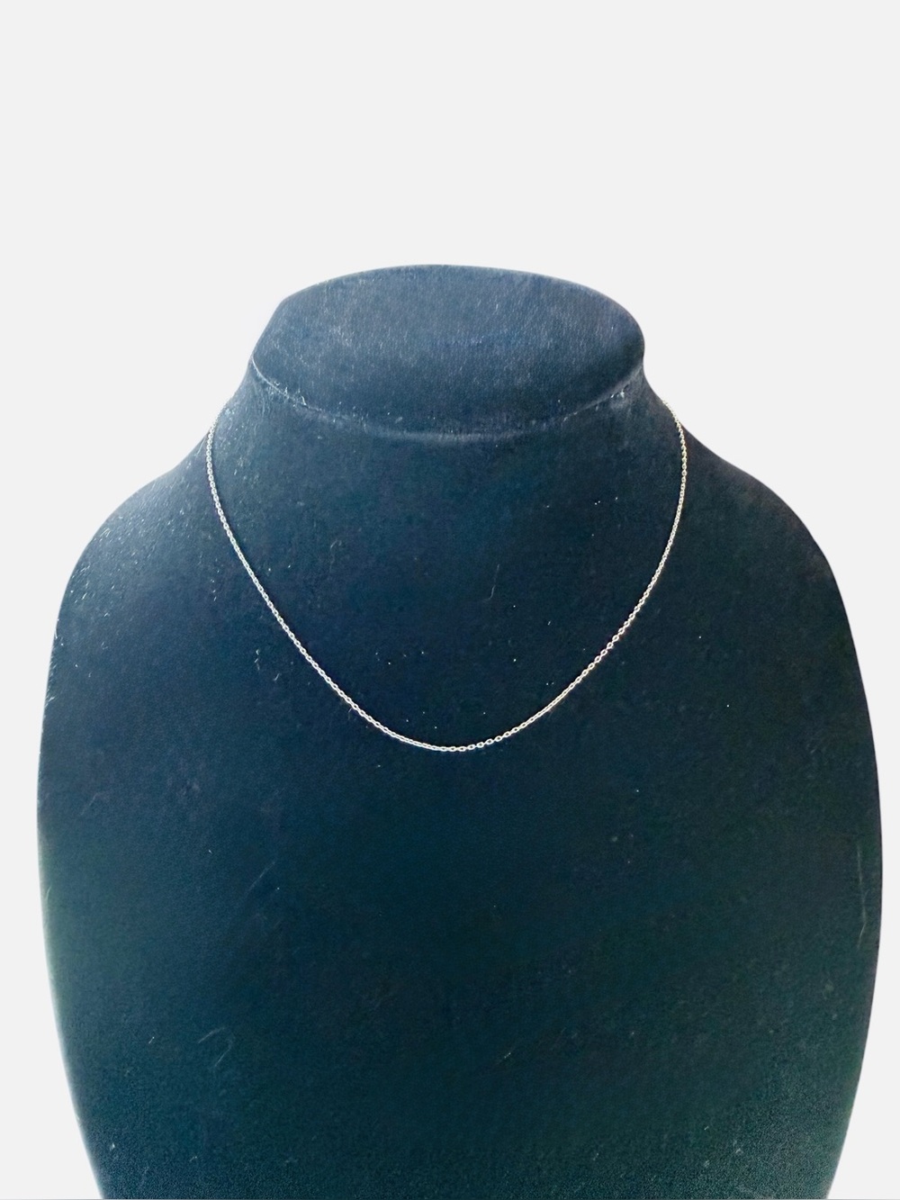 Children’s Minimal Silver Cable Chain Necklace 15’- Star & Circle Pendant
